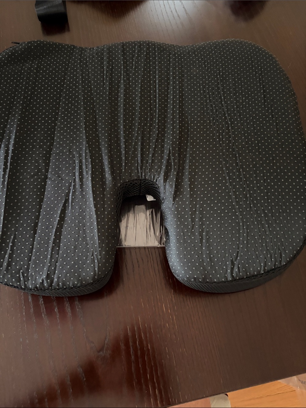Orthopedic Coccyx Cushion - Black Dots